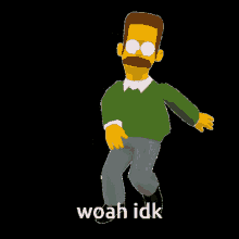 Idk I Don't Know Woah Ned Flanders Simpsons