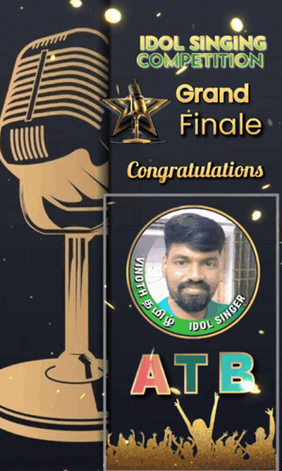 Idol Singing Competition Ad With Man GIF