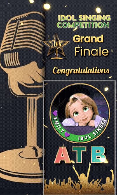 Idol Singing Competition Congratulating Emily GIF