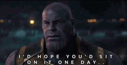 If Nobody Sits Thanos Ill Do It Myself GIF