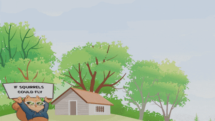 If Pigs Could Fly If Squirrels Could Fly GIF