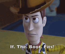If The Shoe Fits Woody GIF