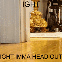 Ight Imma Head Out Animal Walking Away GIF