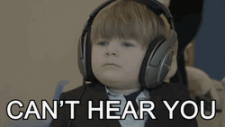 Ignoring Can't Hear You GIF