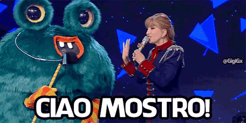 Il Cantante Mascherato Mostro GIF