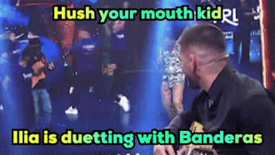 Ilia Duetting With Banderas GIF