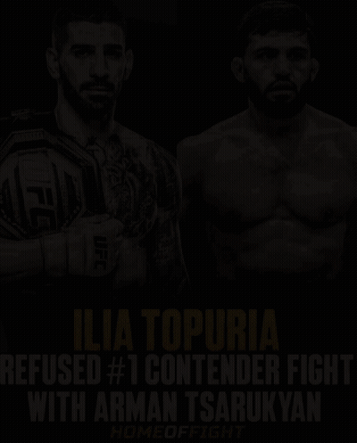 Ilia Topuria Vs Arman Tsarukyan UFC Poster GIF