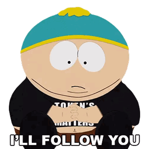 Ill Follow You Eric Cartman Sticker