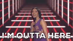 Ill See Myself Out Cardi B GIF