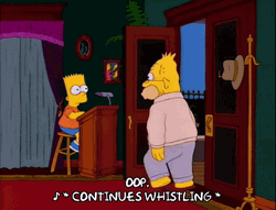 Ill See Myself Out Grampa And Bart Simpsons GIF