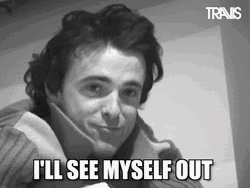 Ill See Myself Out Man Hiding GIF