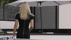 Ill See Myself Out Woman Waving GIF