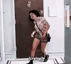 Illana Glazer Running And Sobbing  GIF