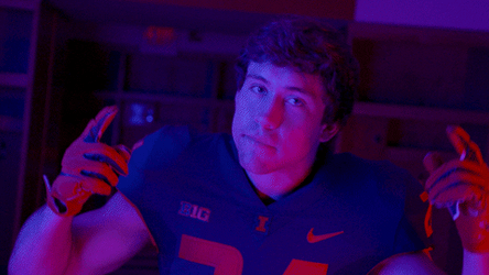 Illinois Fighting Illini Getting Crazy Gesture GIF