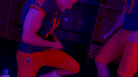 Illinois Fighting Illini Shoe Polish Smirk GIF