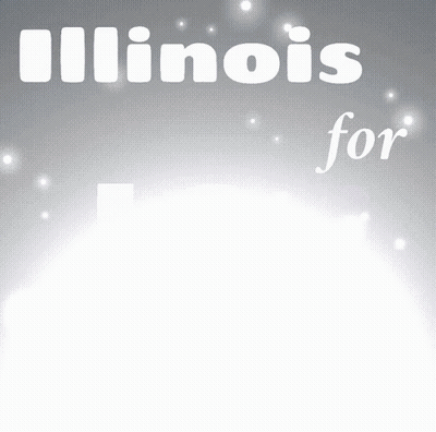 Illinois For 20 Poster With Rainbow Background GIF