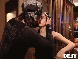 Illusionist Criss Angel Smooch With A Girl