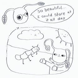 Illustrated Pikmin GIF