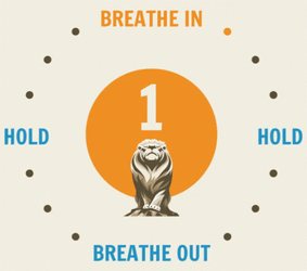 Illustration Clock Deep Breathing GIF