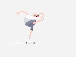 Illustration Skateboard Old Man