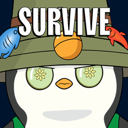 Im A Survivor Penguins GIF