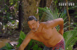 Im A Survivor Shower Ross GIF