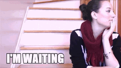 Im Anxiously Waiting Pretty Lady GIF