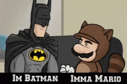 Im Batman Imma Mario GIF