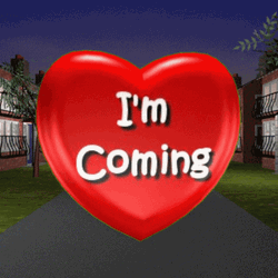 Im Coming Spinning Heart GIF