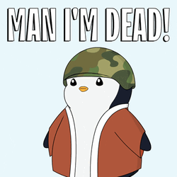 Im Dead Army Penguin GIF