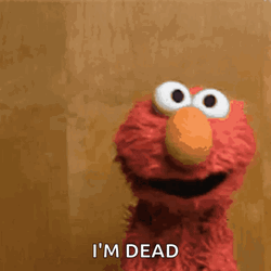 Im Dead Elmo Faint GIF