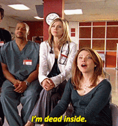 Im Dead Inside Scrubs GIF