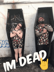 Im Dead Man And Woman In Coffin GIF