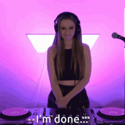 Im Done Listening Headphones Down GIF