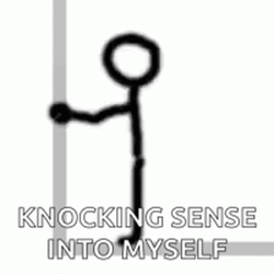 Im Dumb Head Bang Stick Figure GIF