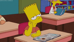 Im Exhausted Bart Simpson Feeling Sleepy GIF