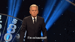 Im Exhausted Pat Sajak Wheel Of Fortune GIF