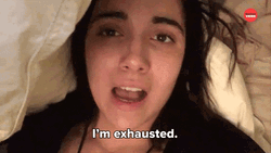 Im Exhausted Woman Lying In Bed GIF