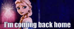 Im Going Home Singing Elsa GIF