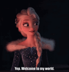 Im Going To Disney World Bored Elsa GIF