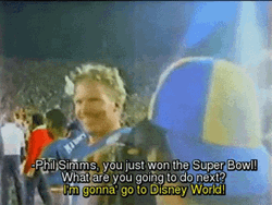 Im Going To Disney World Phil Simms GIF