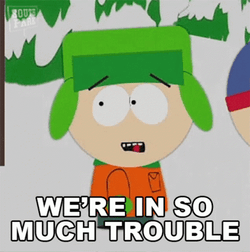 Im In Danger Kyle Broflovski We're In So Much Trouble GIF