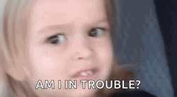 Im In Danger Little Girl Judging Am I In Trouble GIF
