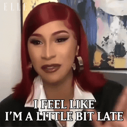 Im Late Cardi B GIF