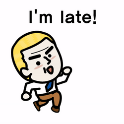 Im Late Running Man GIF