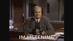 Im Listening Frasier Actor Kelsey Grammer GIF
