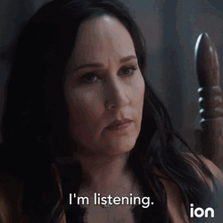 Im Listening Saucy Lady Intense Emotions GIF