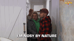Im Nosy By Nature Woman The Block Series GIF