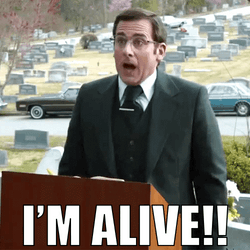 Im Not Dead Yet Steve Carell GIF