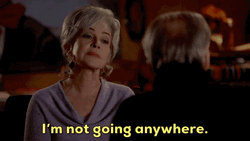 Im Not Leaving Annie Potts GIF